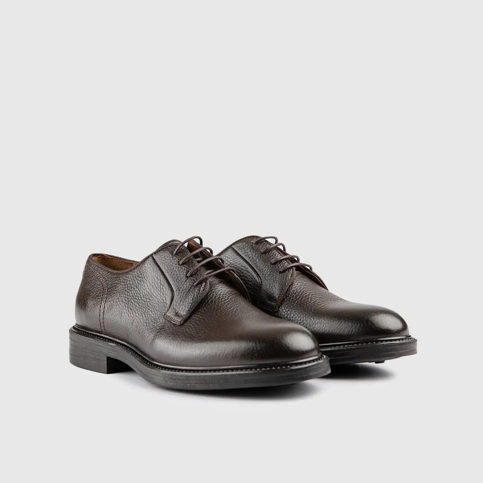 Chunky Sole Dress Oxfords Brown 2222