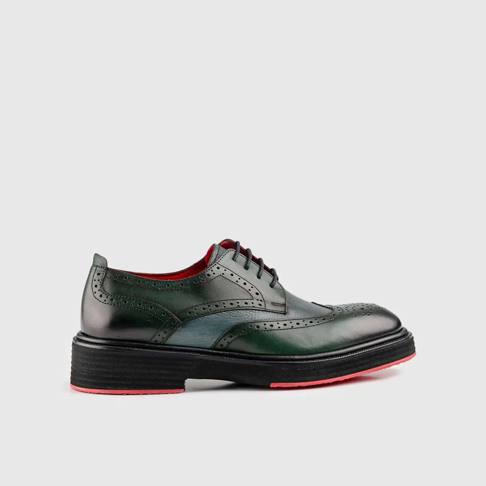 Chunky Sole Dress Oxfords Olive 4116