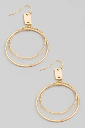 Circle Drop Earrings