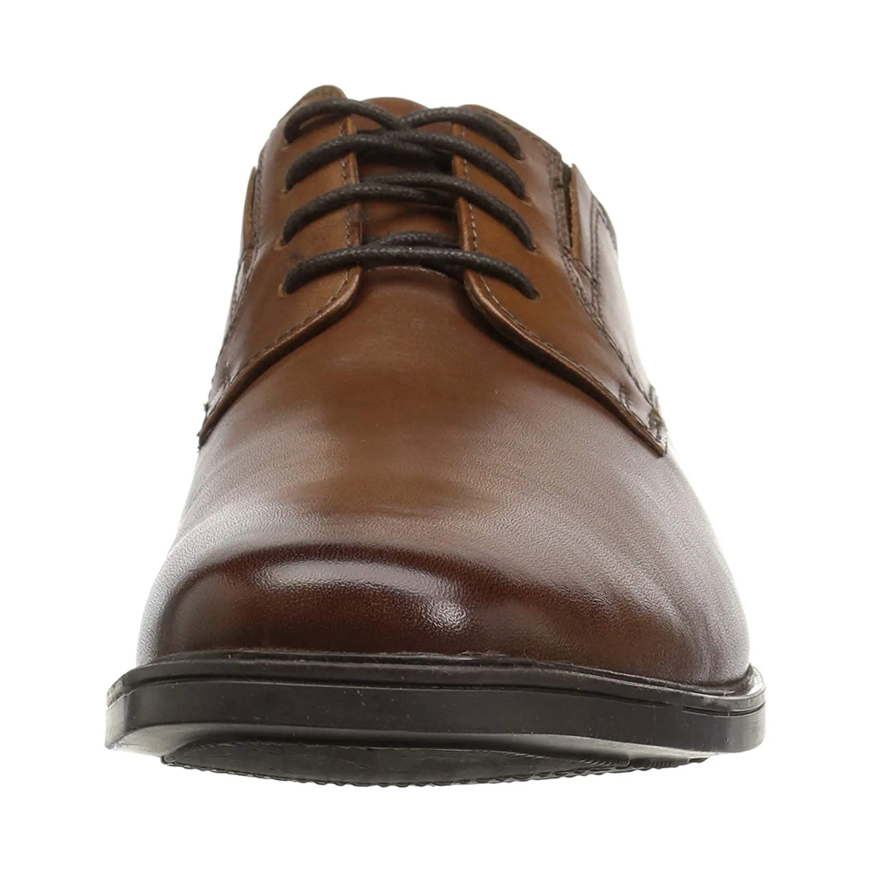 Clarks Men's Tilden Plain Dark Tan Oxford Shoes
