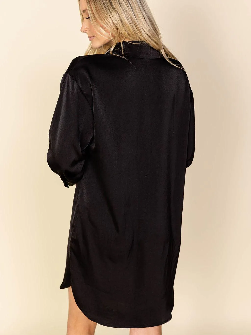 Classy Long Sleeve Mini Dress