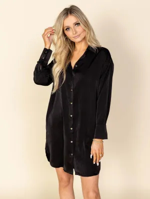 Classy Long Sleeve Mini Dress