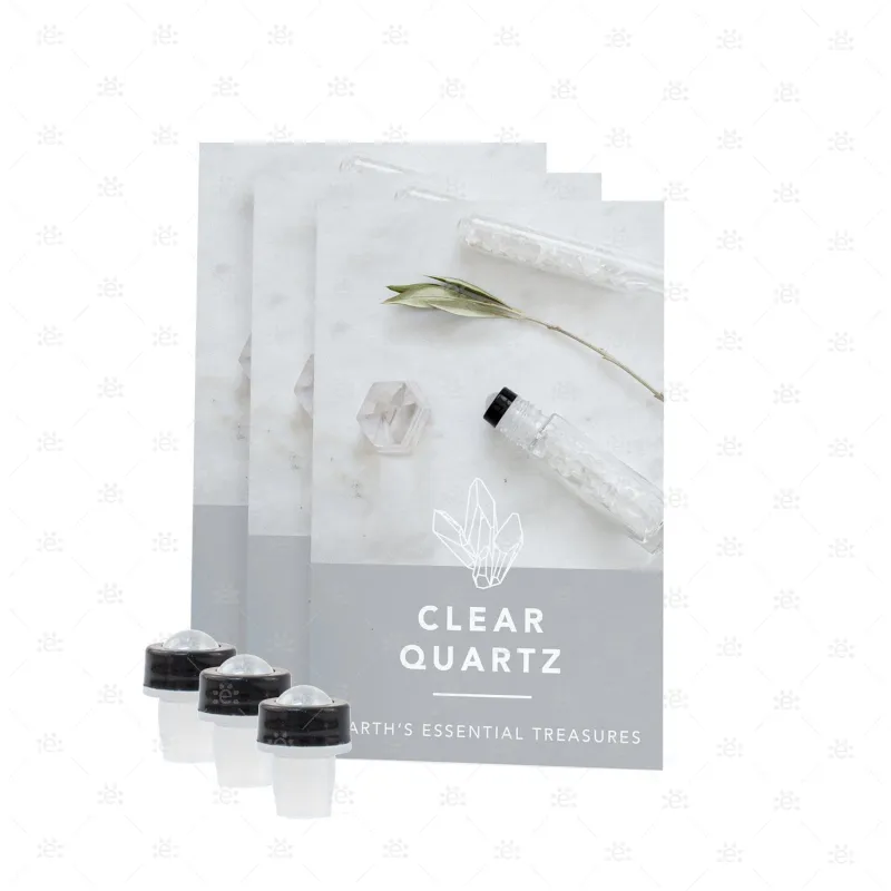 Clear Quartz Luxury Gemstone Roller (3 pack)