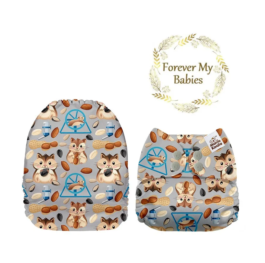 CLEARANCE!!! Mama Koala Cloth Diaper - Hamsters Exclusive (Upright) - IN STOCK - Final Sale