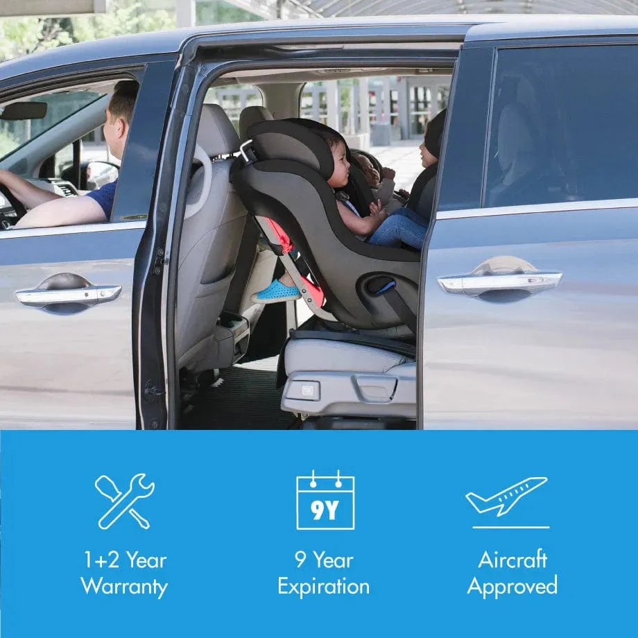 Clek Fllo Convertible Car Seat - Railroad Ziip
