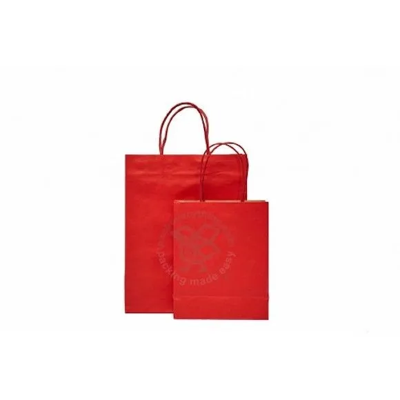 Colored Kraft Paper Bag (Red), 38 x 12 x 32cm (H)