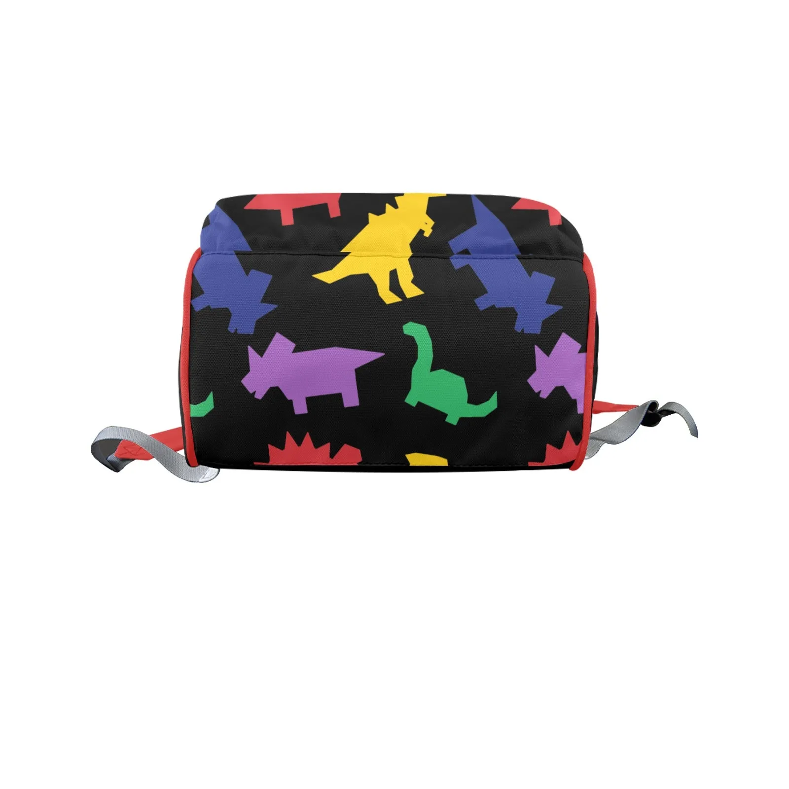 Colorful Dinos Large Diaper Bag