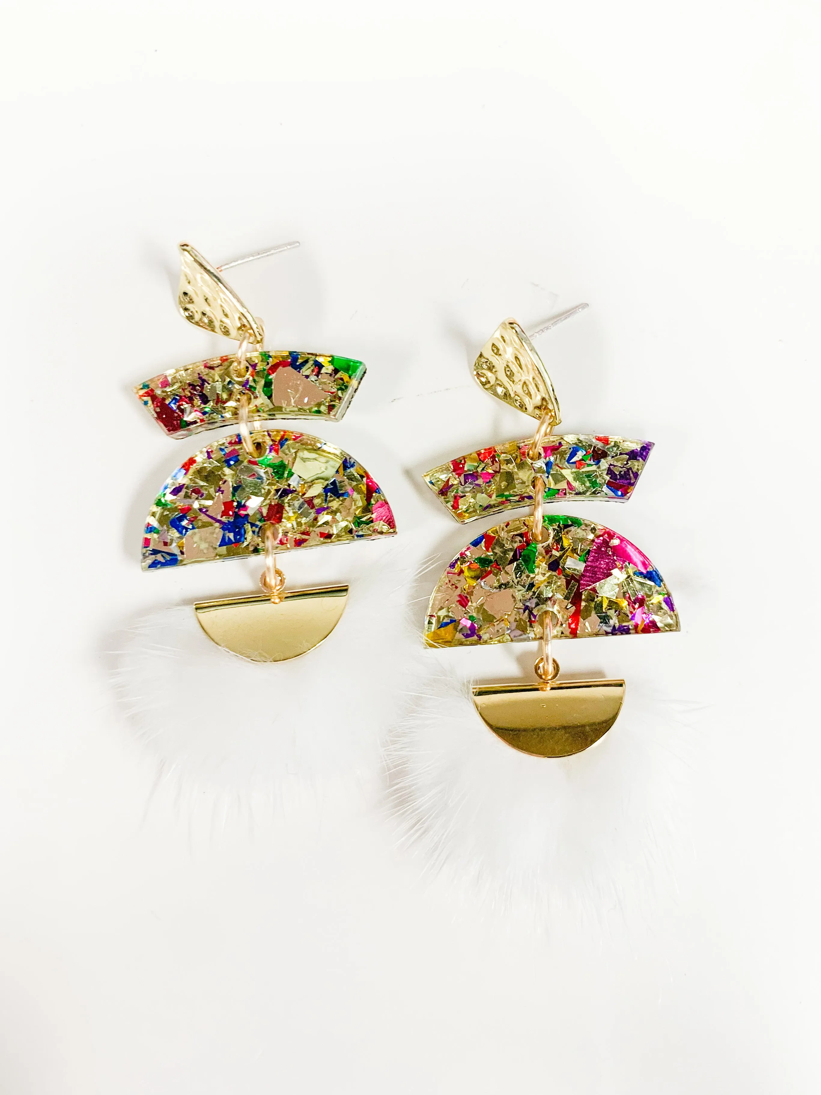 Confetti Tassel Drop Earrings