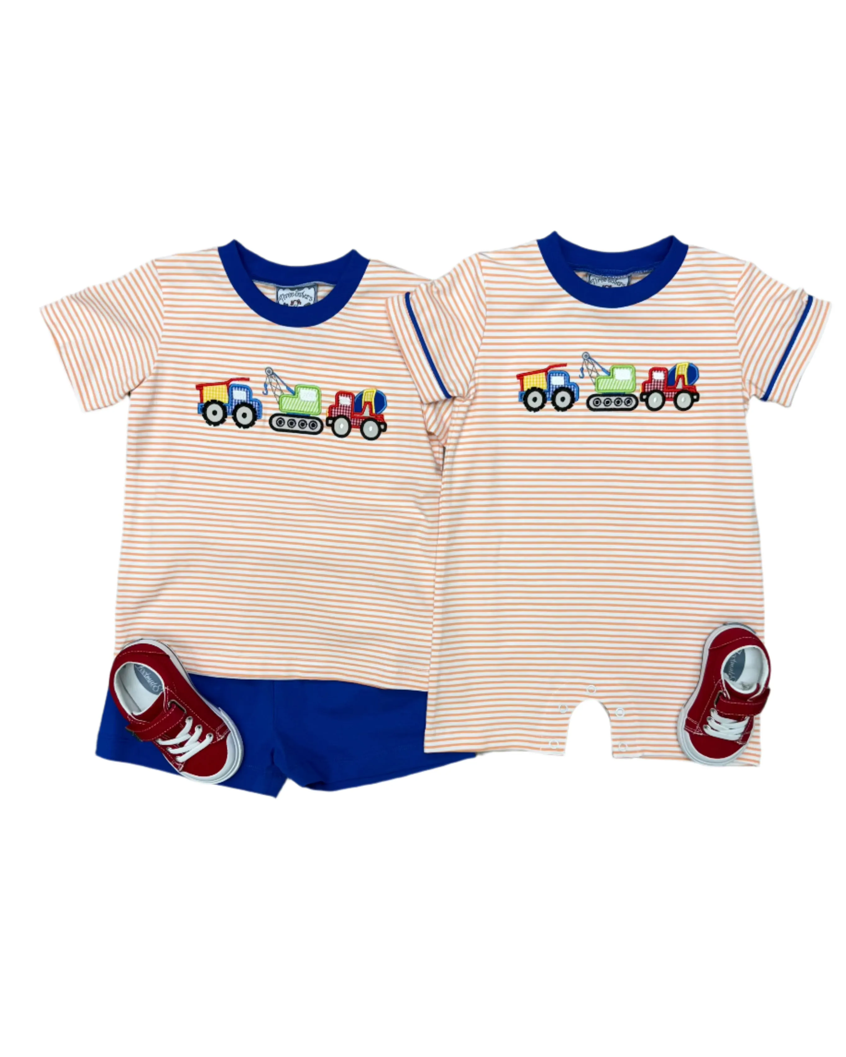 Construction Boys Romper