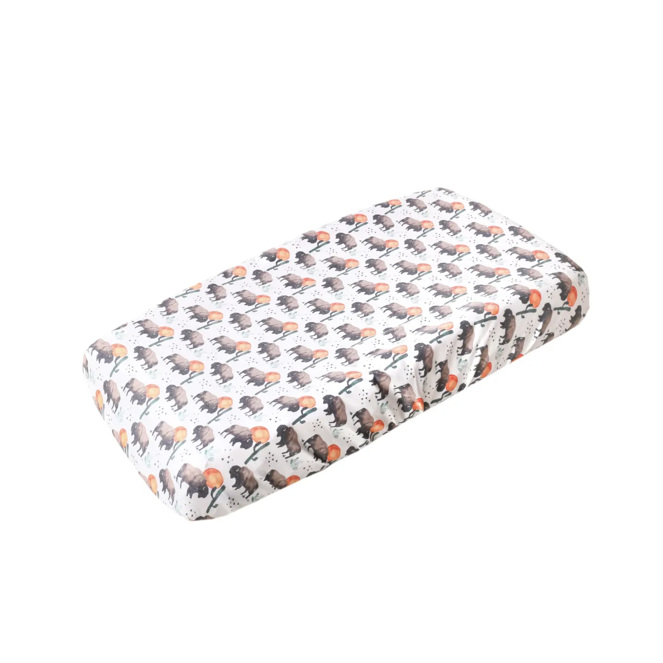 Copper Pearl Bison Premium Knit Diaper Changing Pad Cover