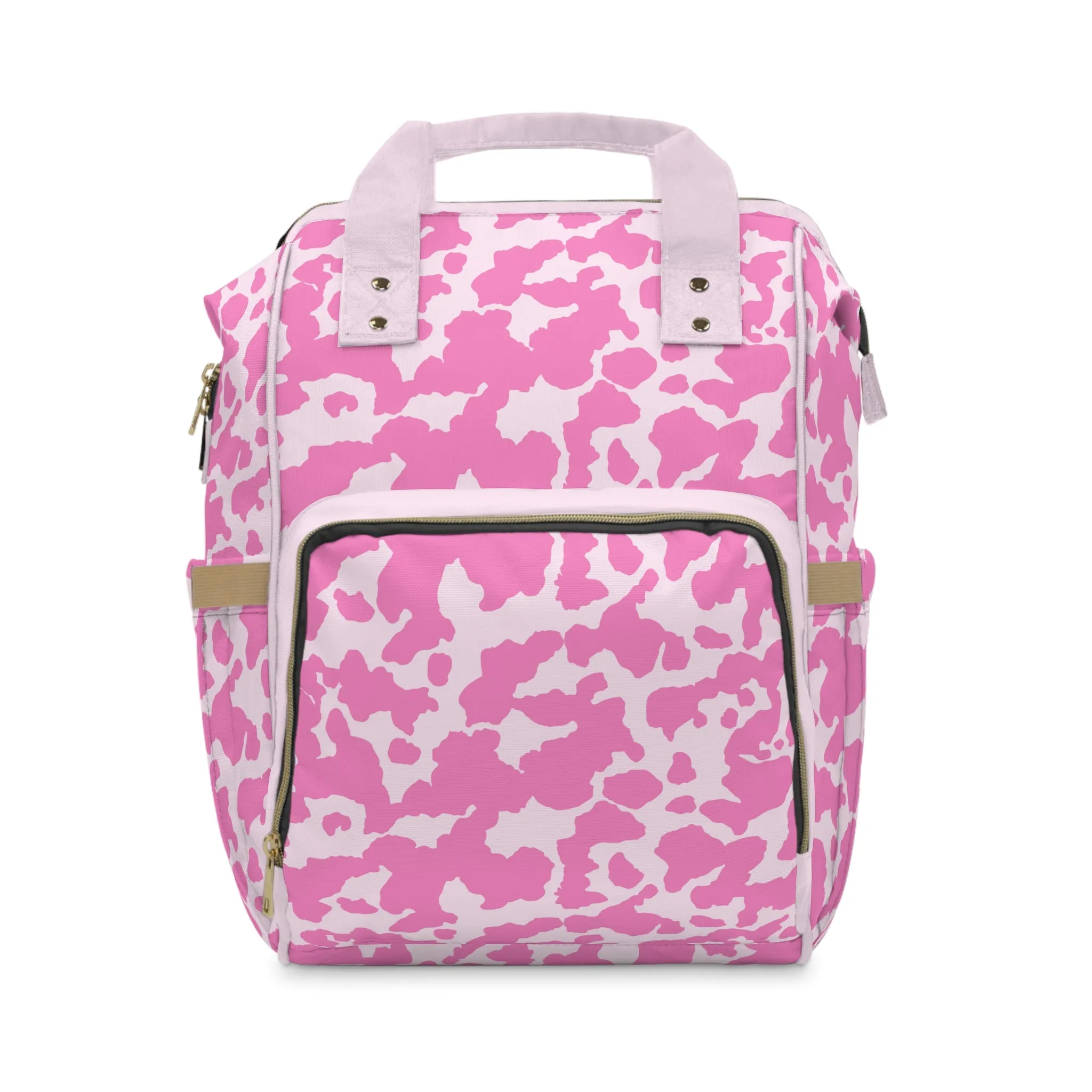 Cowhide Diaper Backpack - Chic & Durable Baby Bag with Genuine Cowhide Patterns, Perfect for Stylish Parents