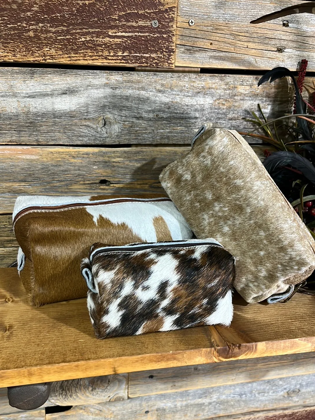 Cowhide Make Up Bags