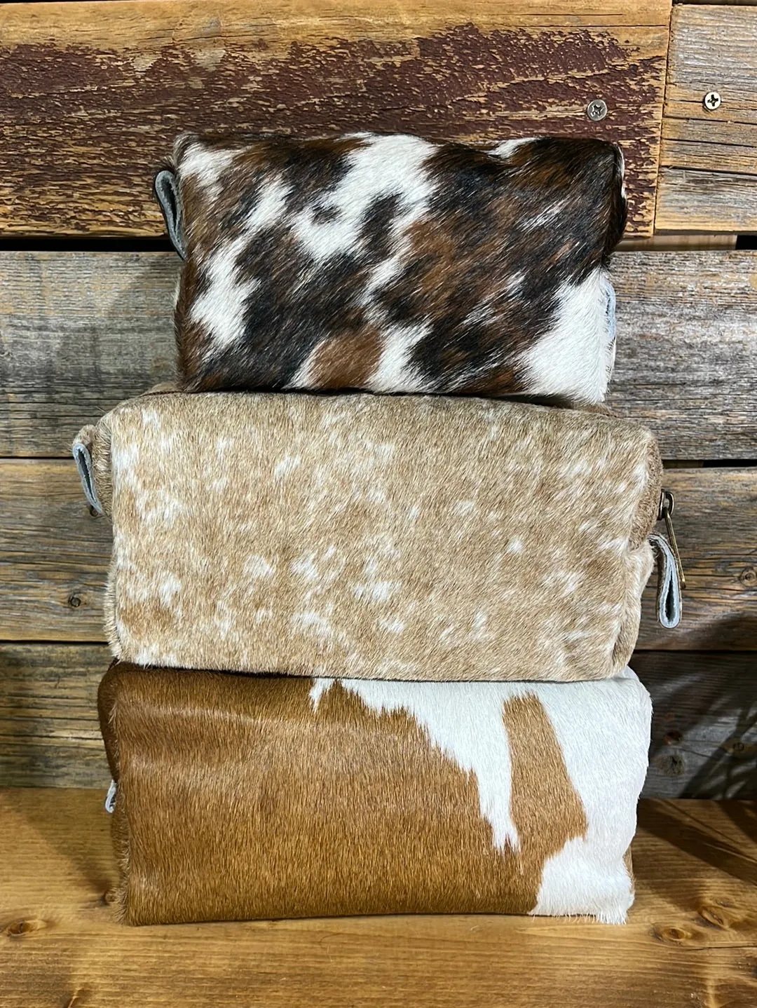 Cowhide Make Up Bags
