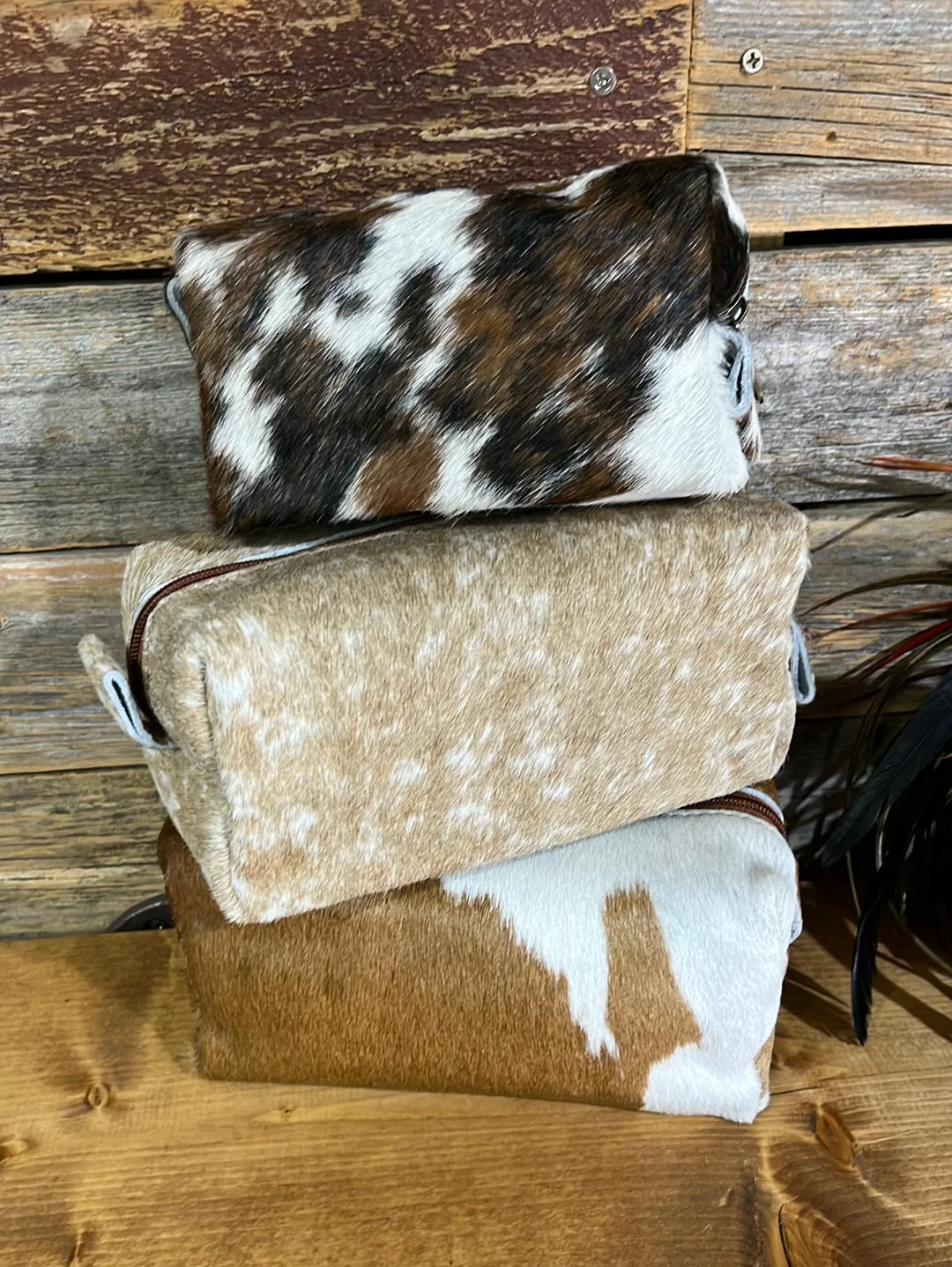 Cowhide Make Up Bags