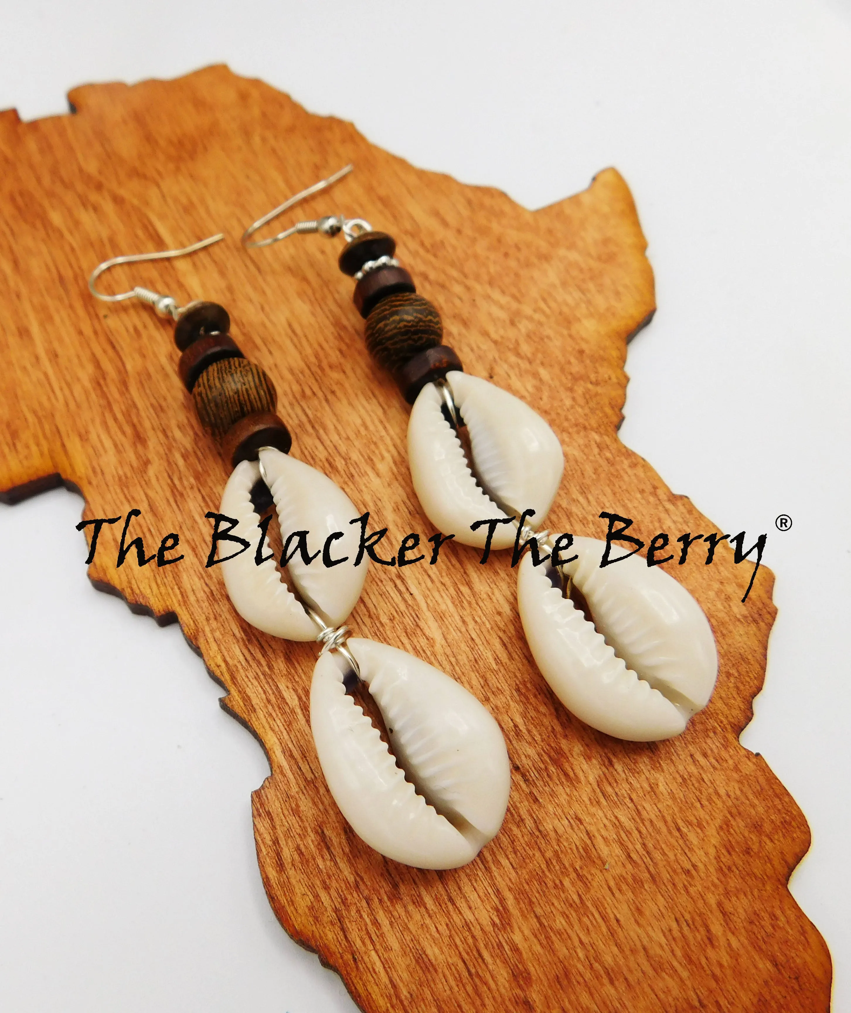 Cowrie Shell Dangle Earrings Beaded Jewelry Gift Ideas Christmas