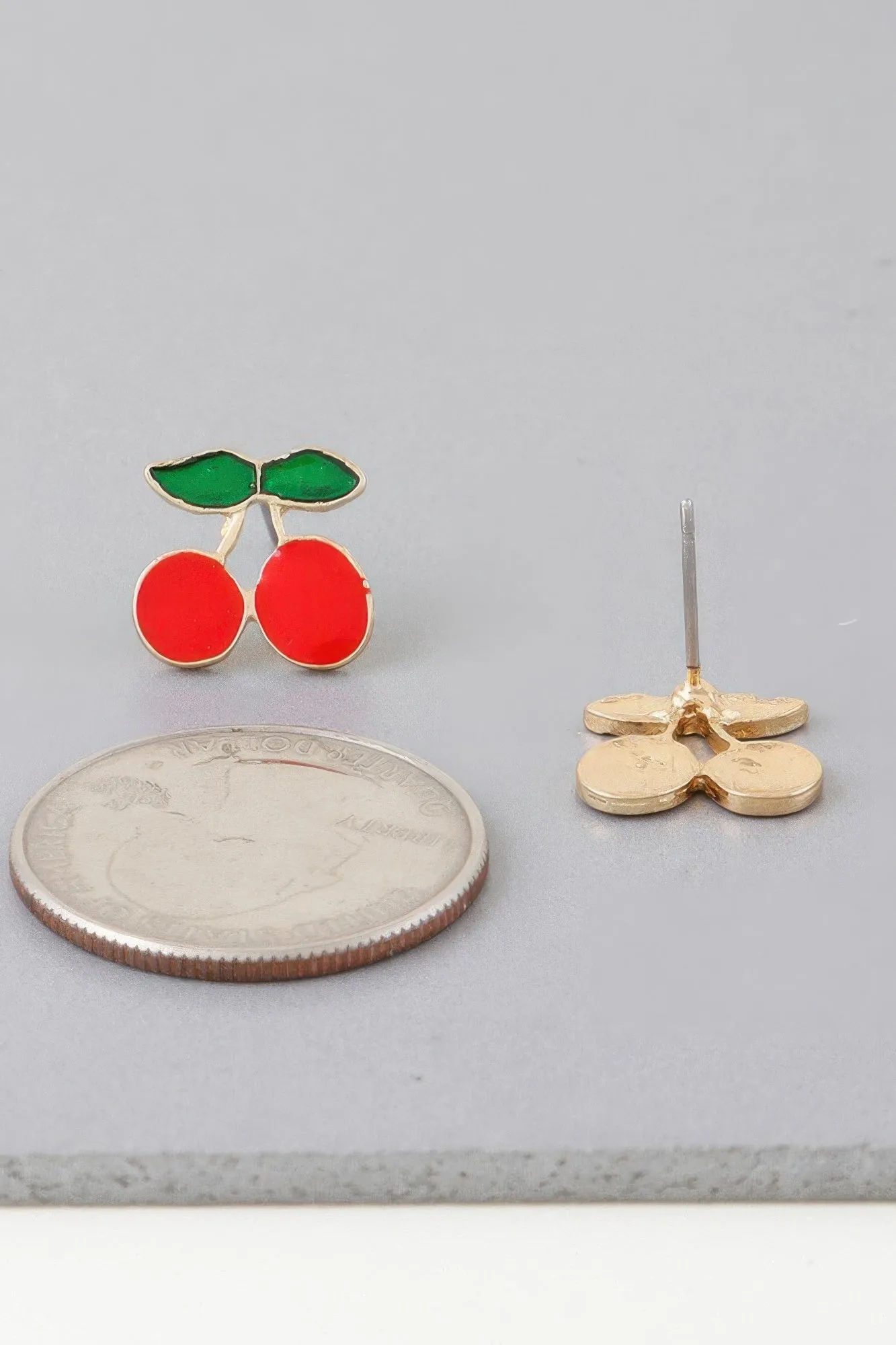 Cute Cherry Stud Earrings