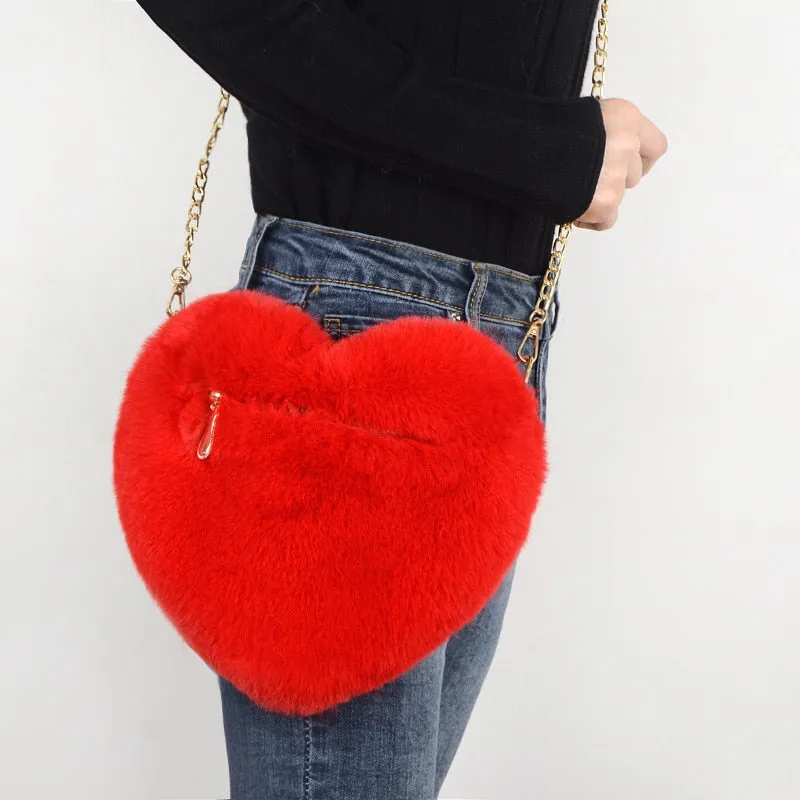 Cute Kawaii Fur Crossbody Bags