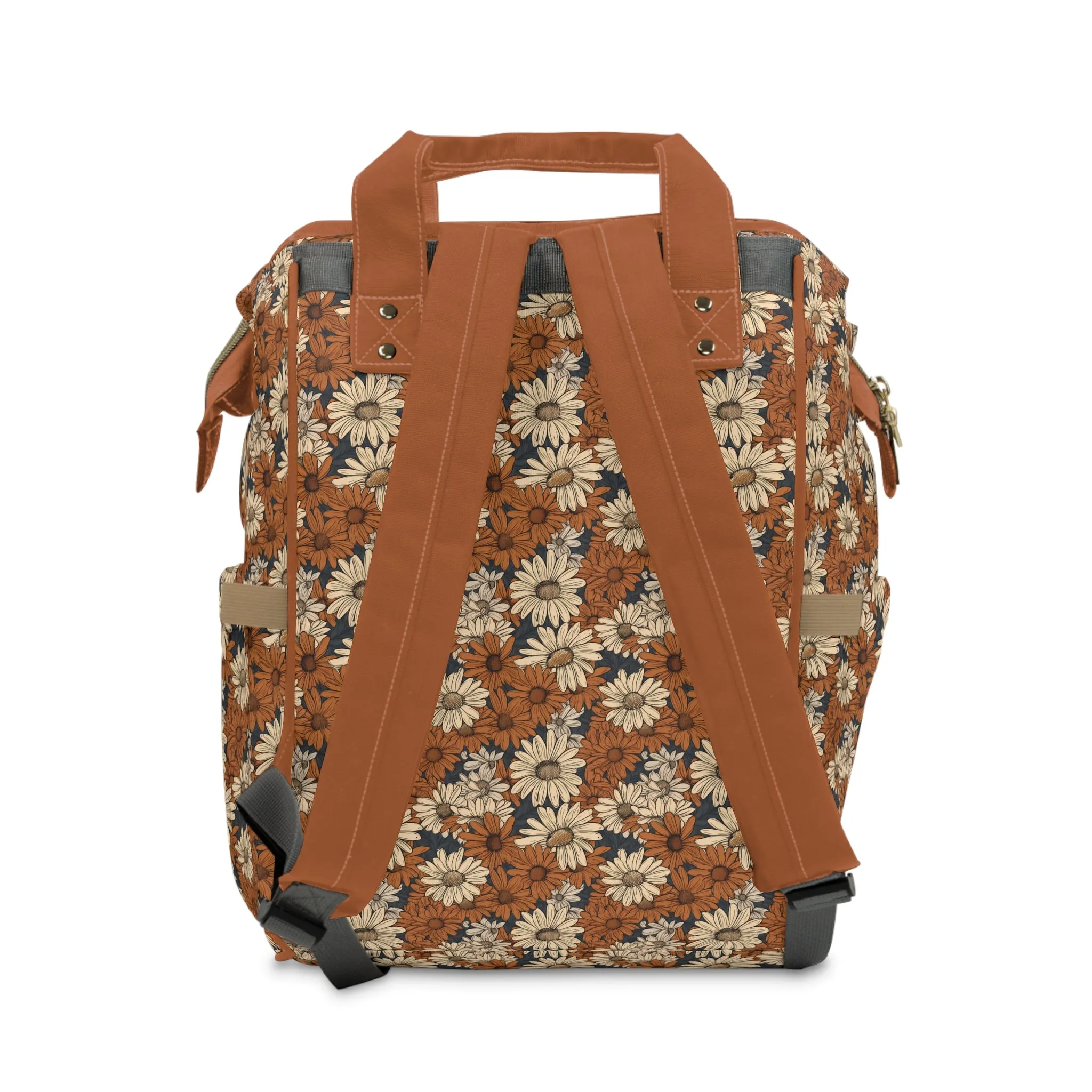 Daisy Diaper Backpack - Charming & Multifunctional Baby Bag with Daisy Patterns, Perfect for Nature-Loving Parents