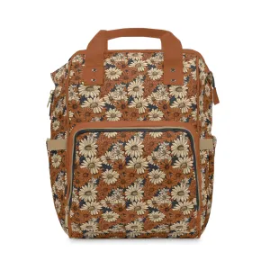 Daisy Diaper Backpack - Charming & Multifunctional Baby Bag with Daisy Patterns, Perfect for Nature-Loving Parents