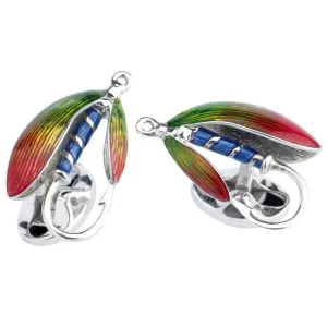 Deakin and Francis Sterling Silver Fly Fishing Cufflinks