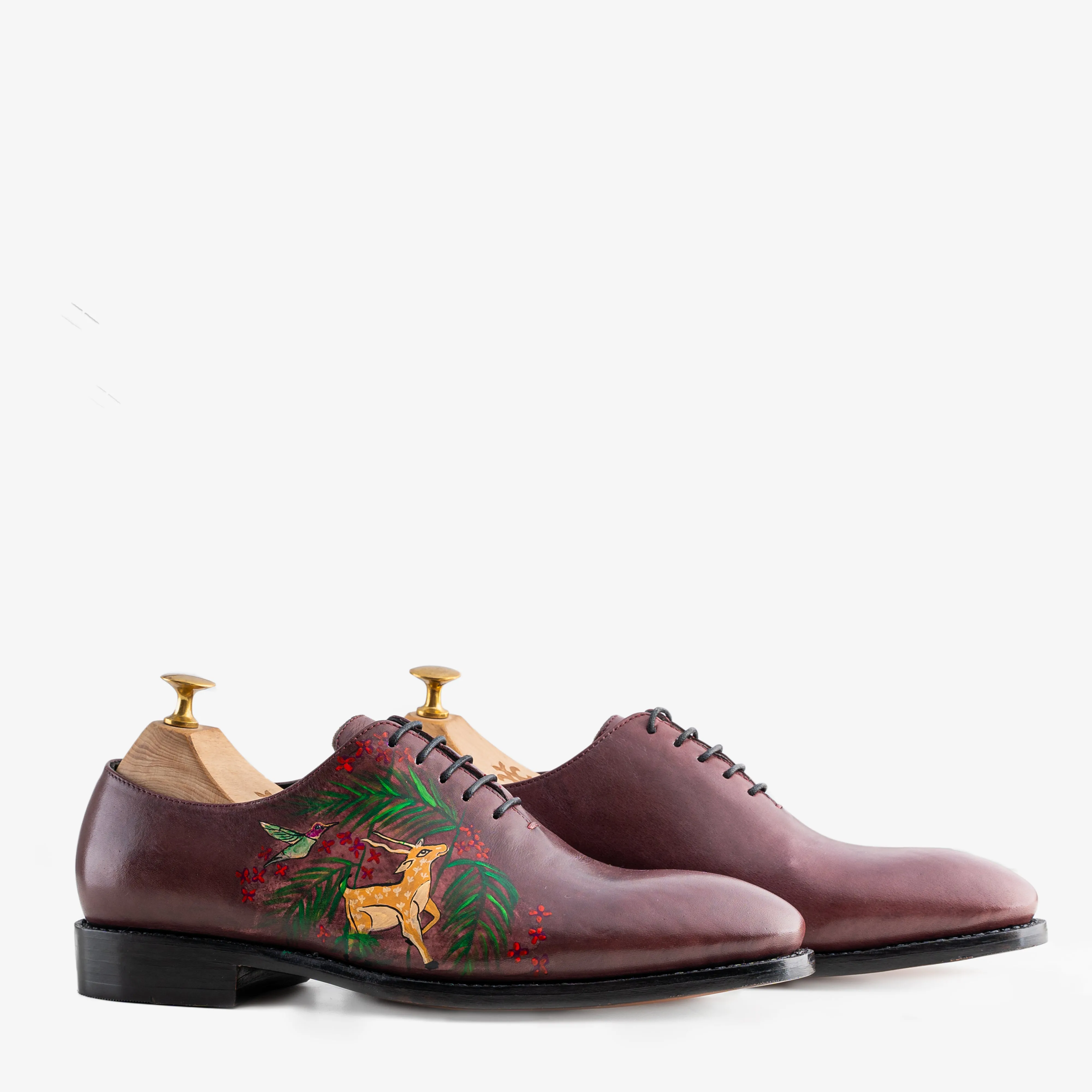 Deer Plum Wholecut Oxfords - Made to Order