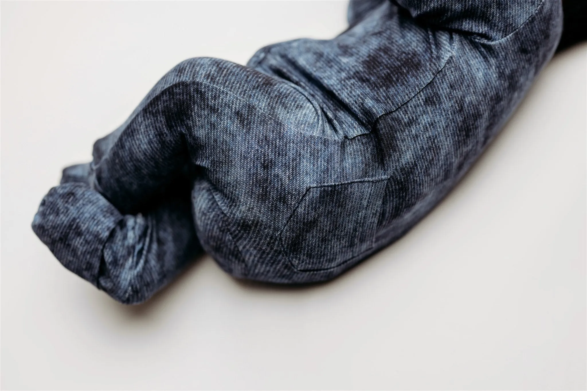 Denim Zip Footie