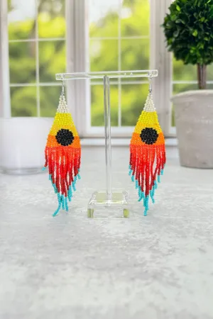 Desert Sunset Tassel Earrings