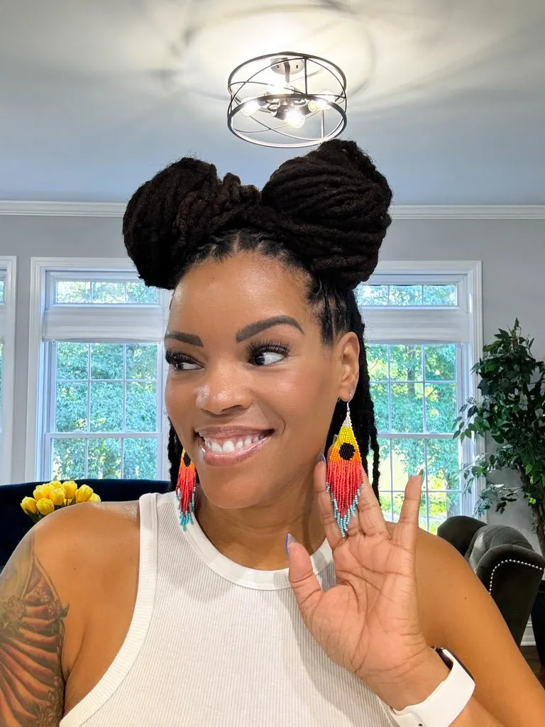 Desert Sunset Tassel Earrings