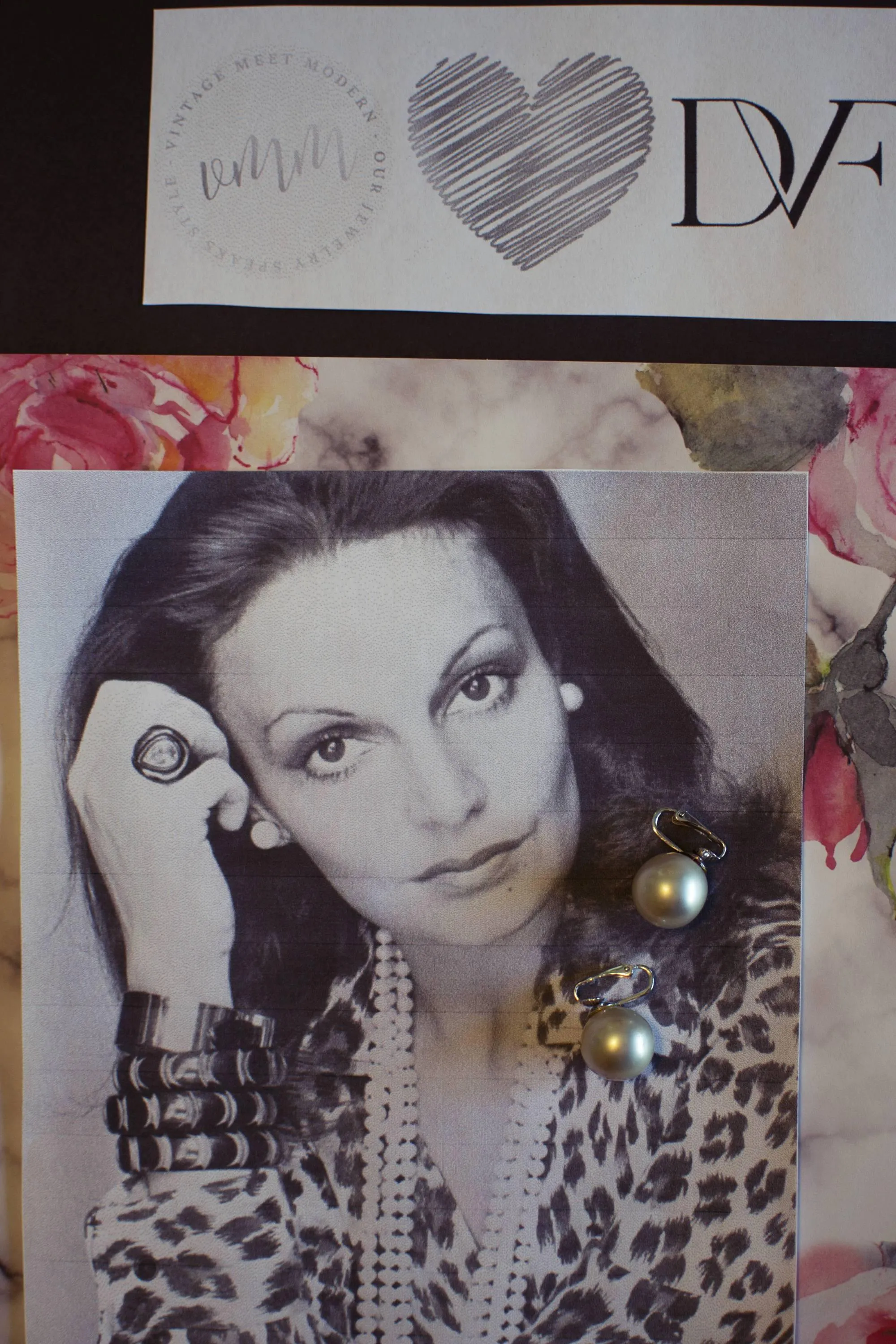 Diane von Furstenberg Tortoise and Black Silk Tassel Earrings