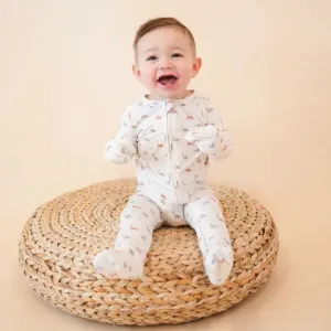 Dinosaur Bamboo 2-Way Convertible Zip Romper
