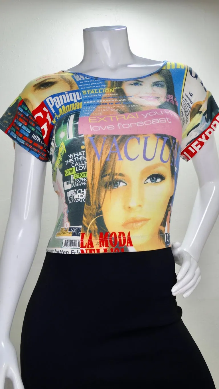 Dolce & Gabbana Magazine Print Dress