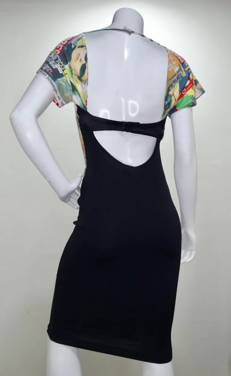 Dolce & Gabbana Magazine Print Dress