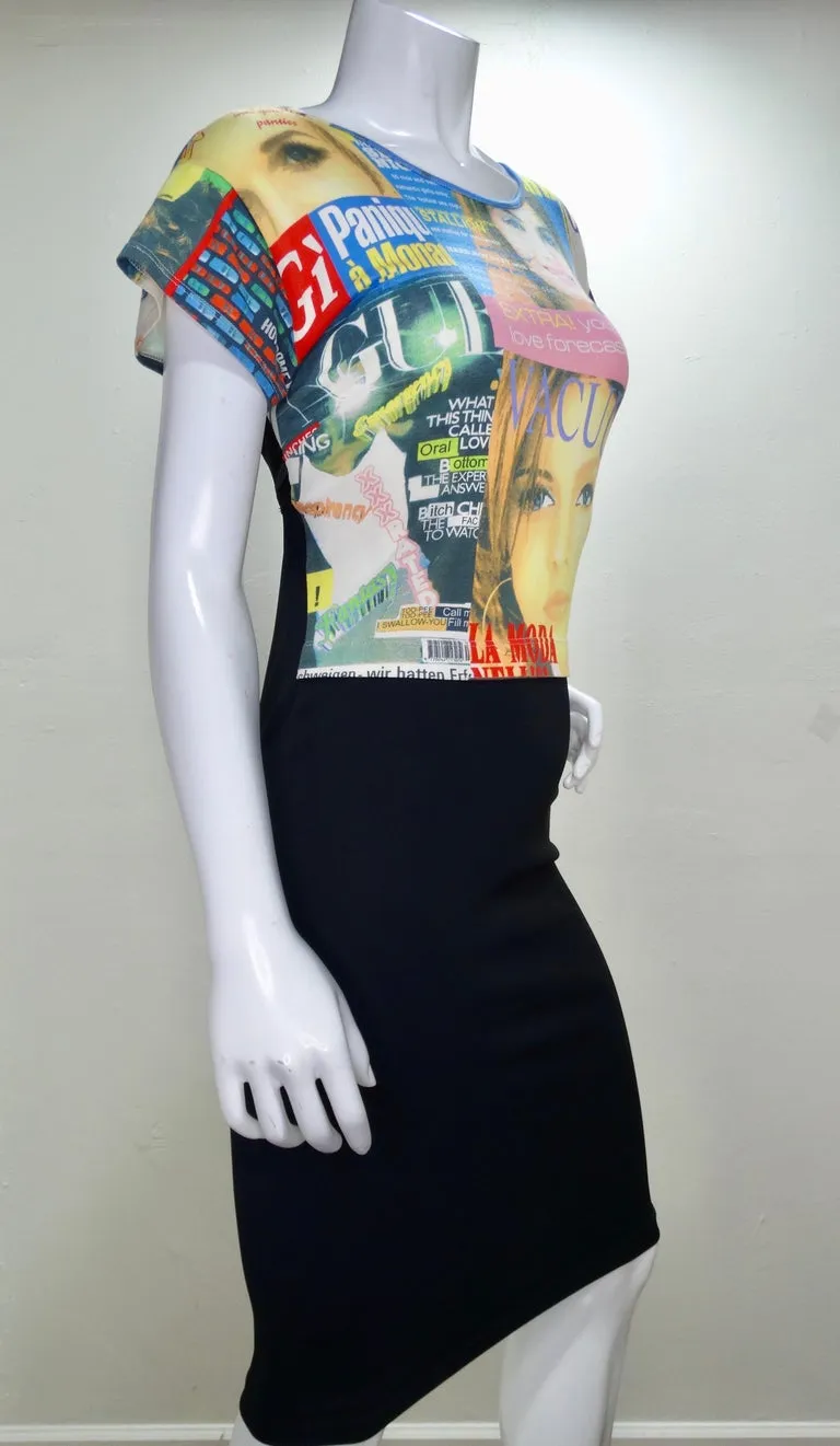 Dolce & Gabbana Magazine Print Dress