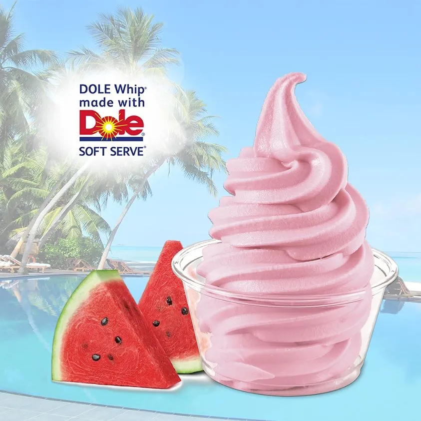 Dole Watermelon Soft Serve Mix - 4.4 Lbs. Bag - Case (4 X 4.4lb Bags)