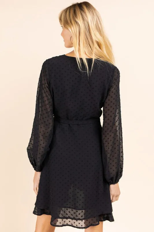 Double Layer Wrap Dress