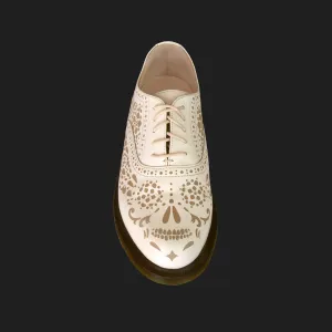 Dr Martens - Aila Skull - Leather Brogues