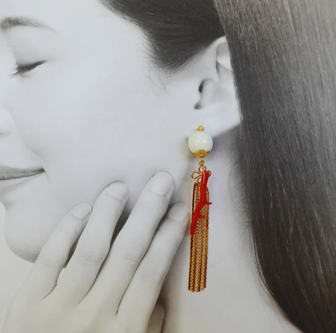 Dragon Princess Tassel Earrings