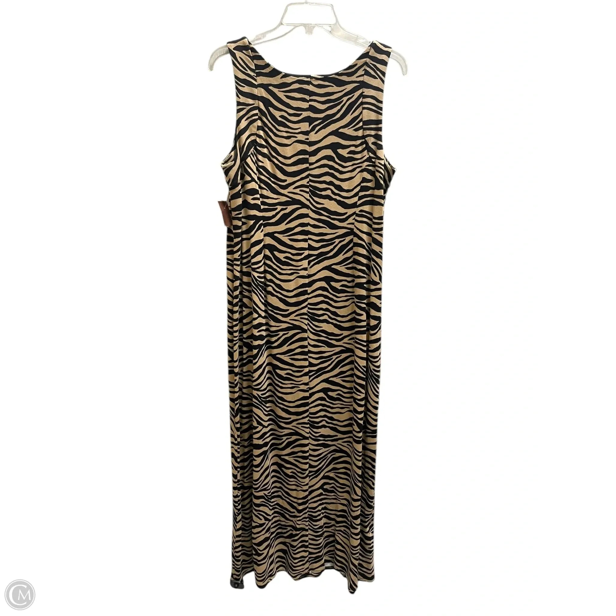 Dress Casual Maxi By Chicos In Animal Print, Size: 2