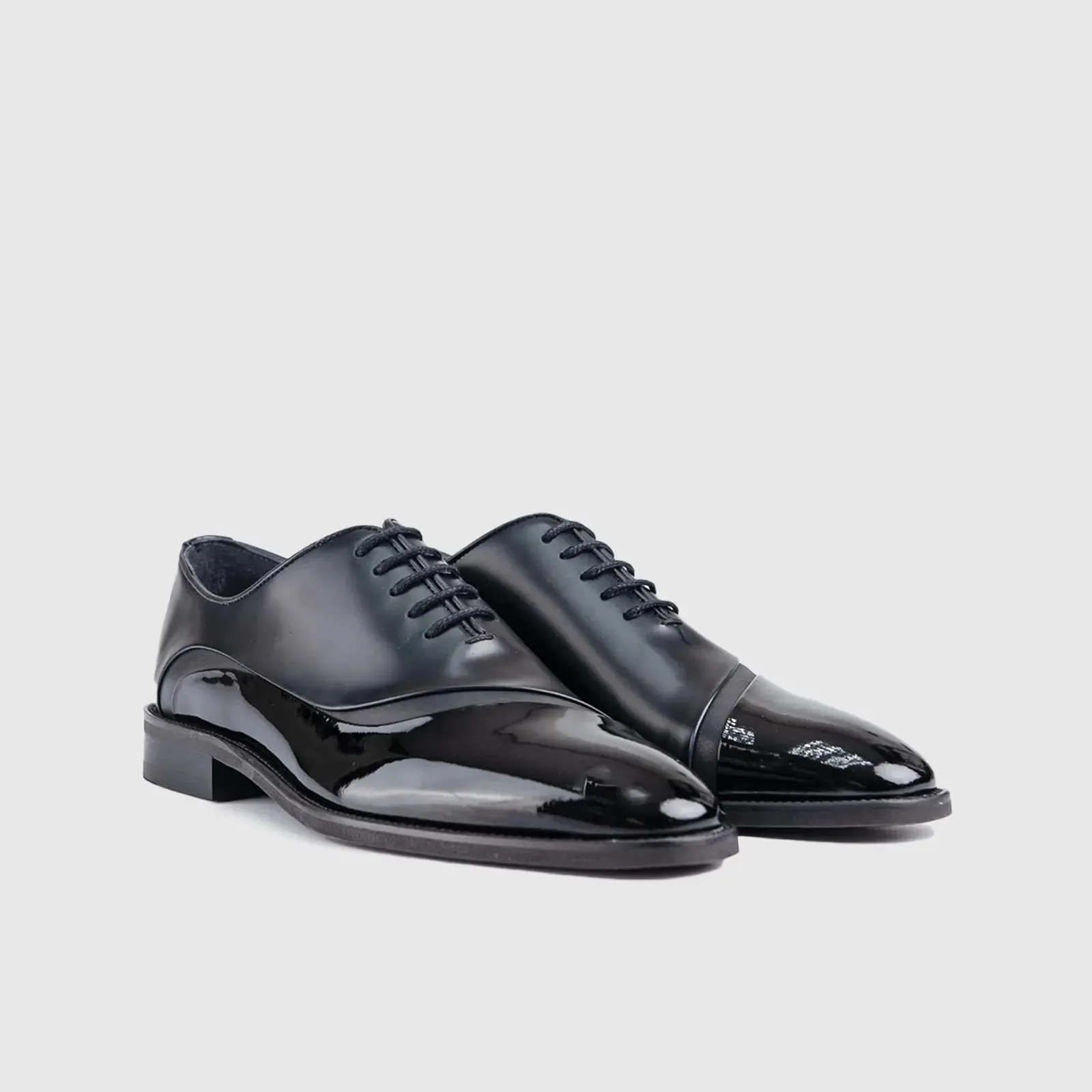 Dress Oxfords 2-398 Black-Black Patent