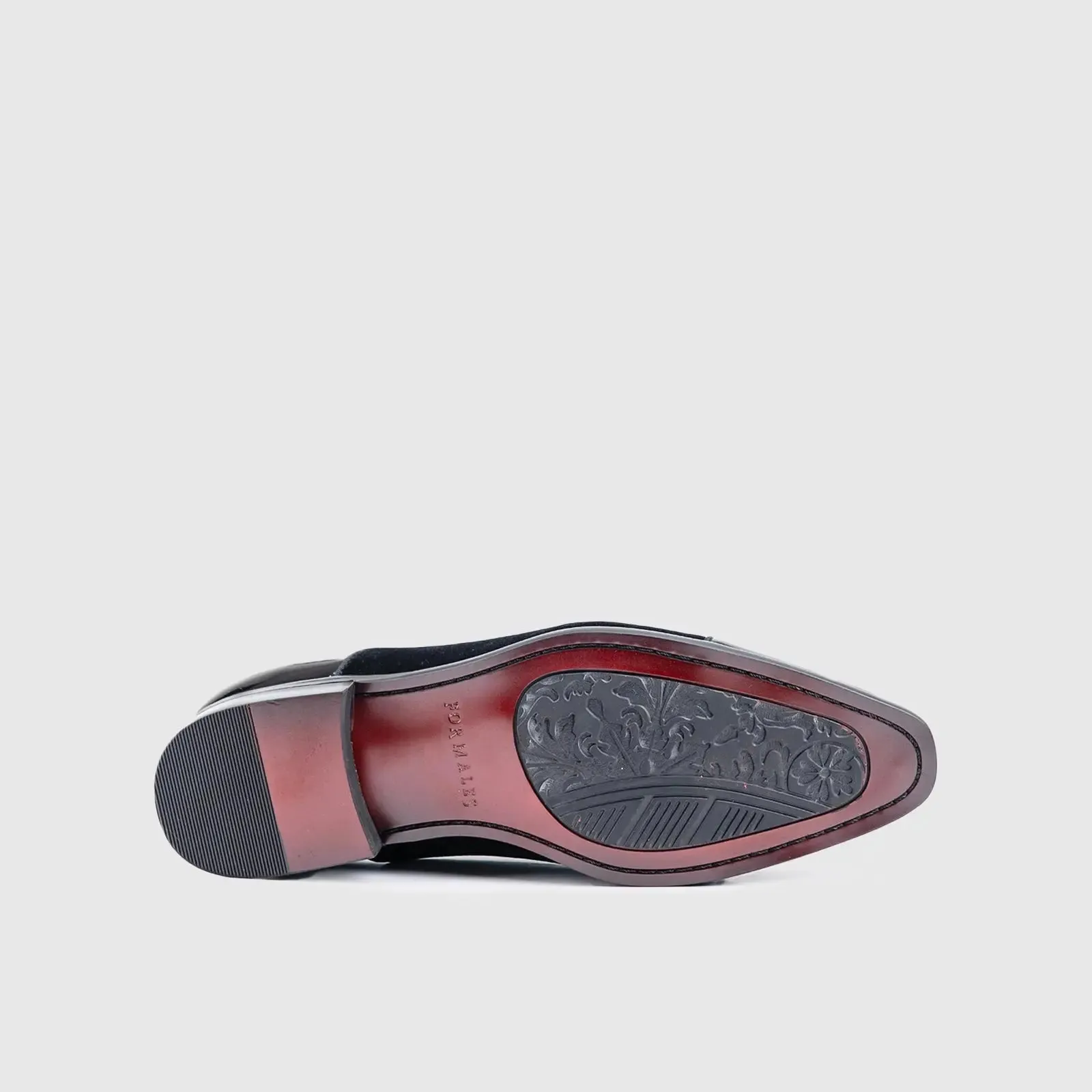 Dress Oxfords Black/Black Velvet EL004