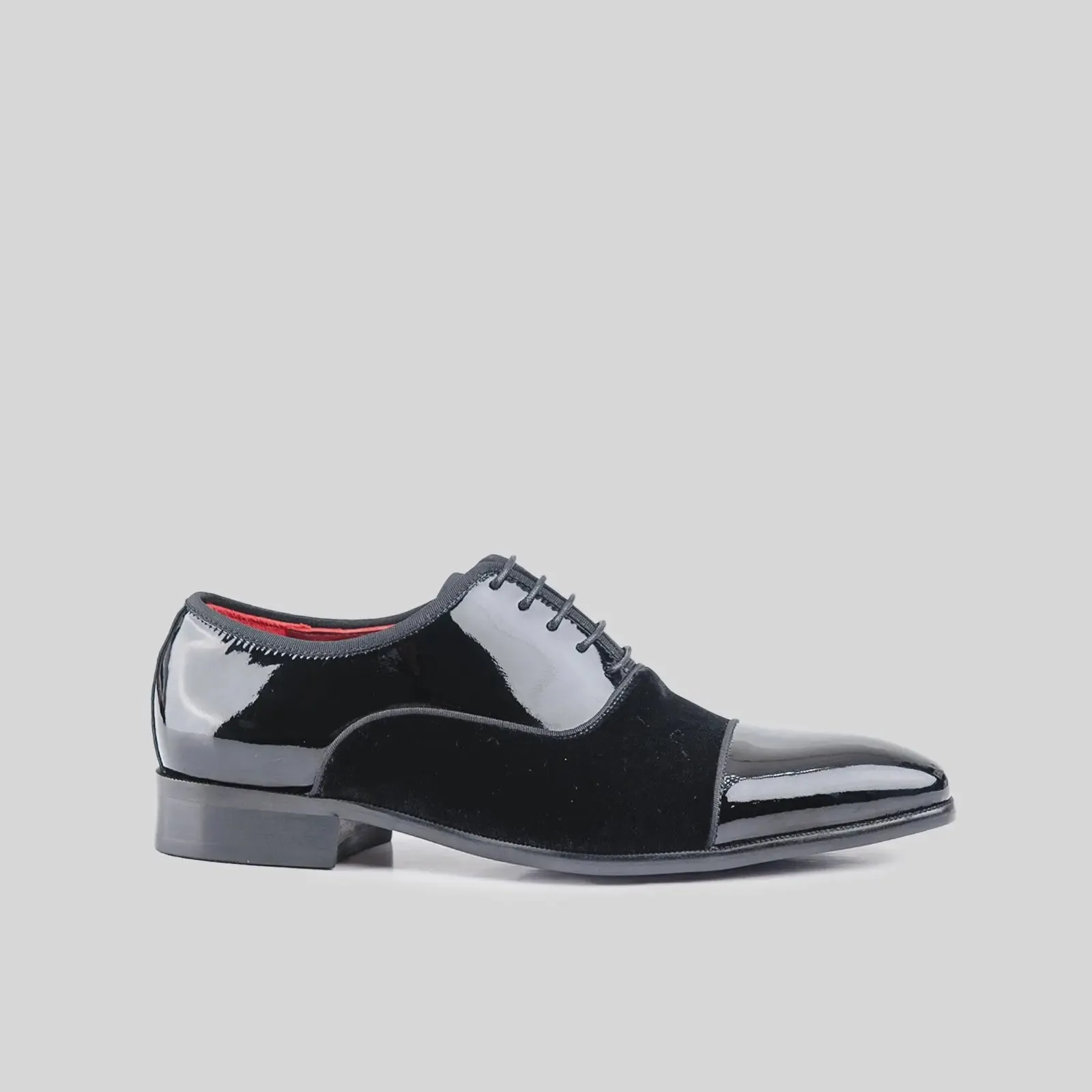 Dress Oxfords Black/Black Velvet EL004