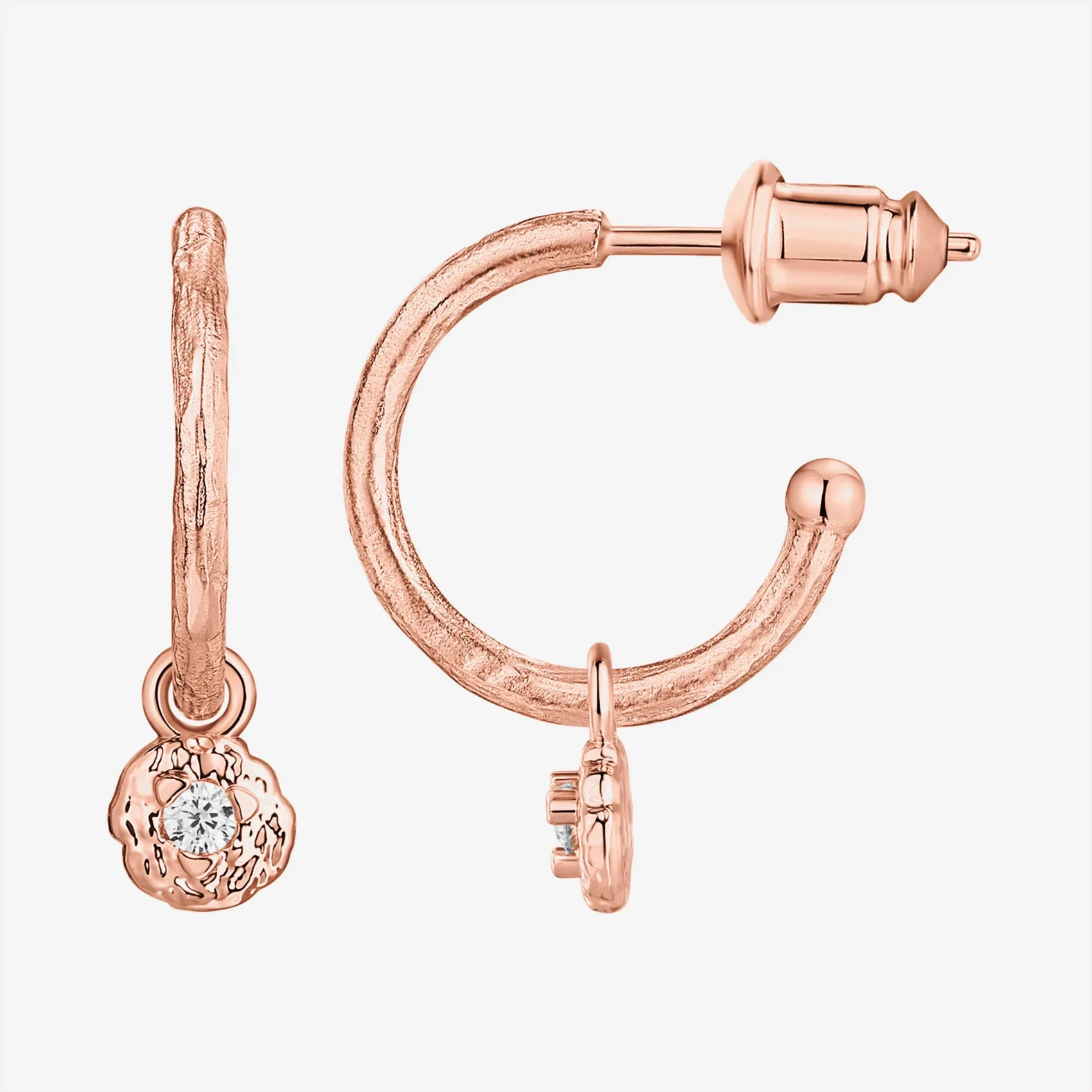 Drop Hammered Hoops
