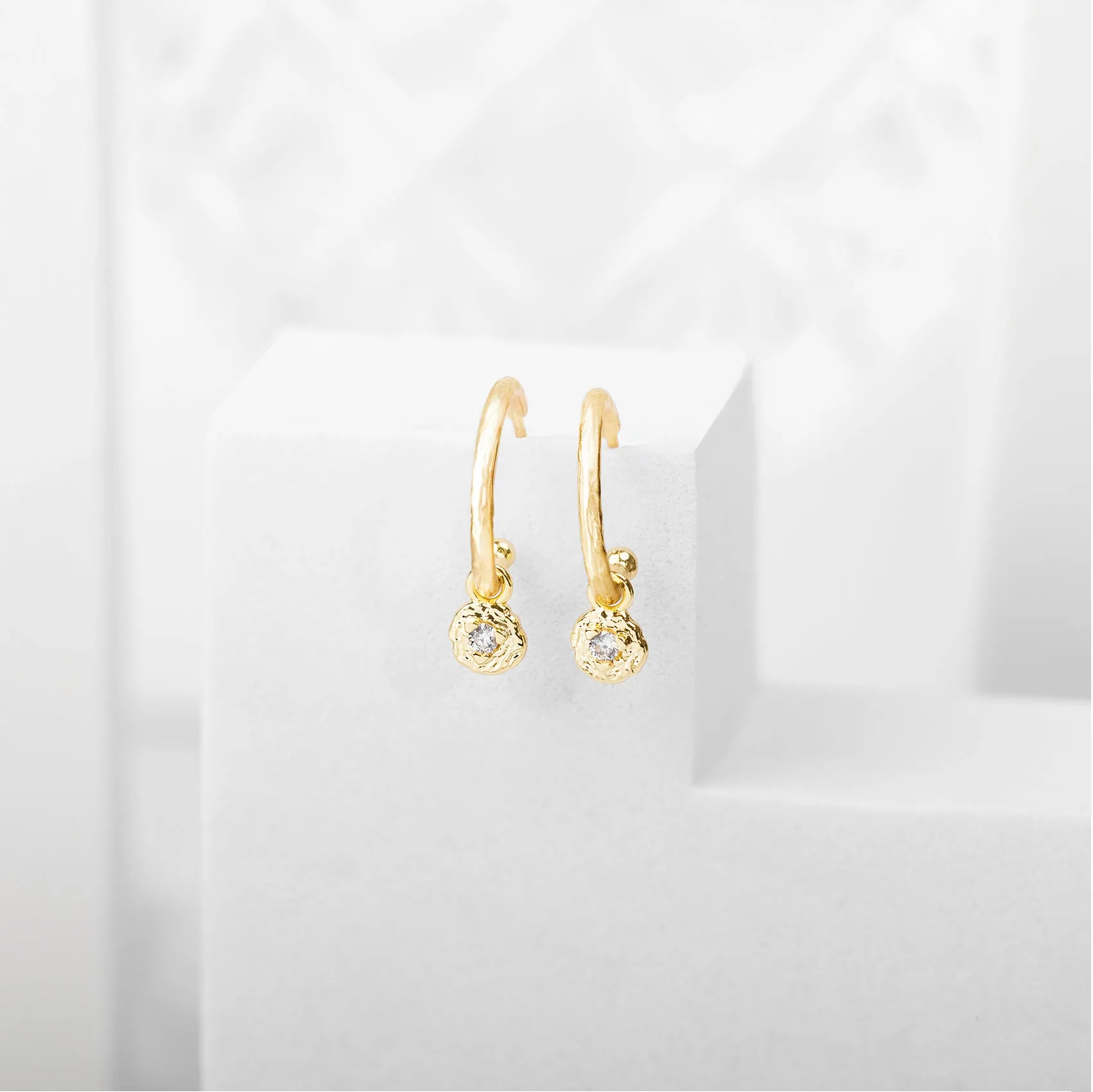 Drop Hammered Hoops