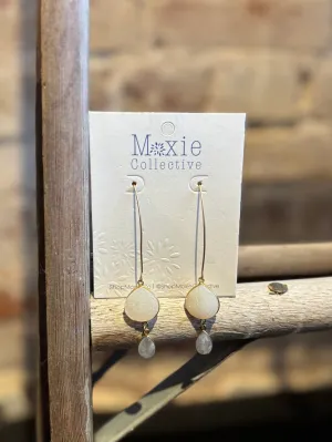Druzy Drop Earrings