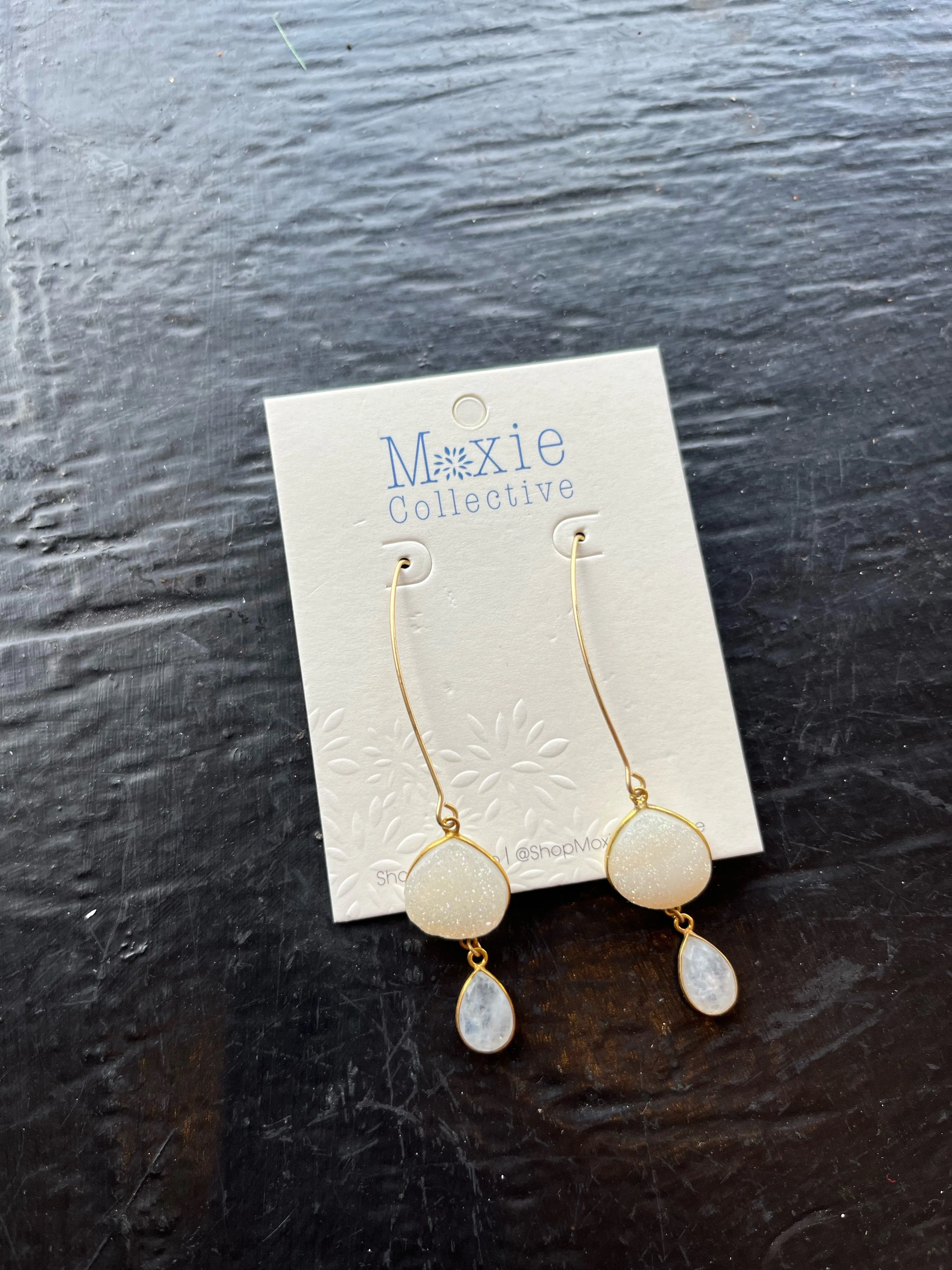 Druzy Drop Earrings