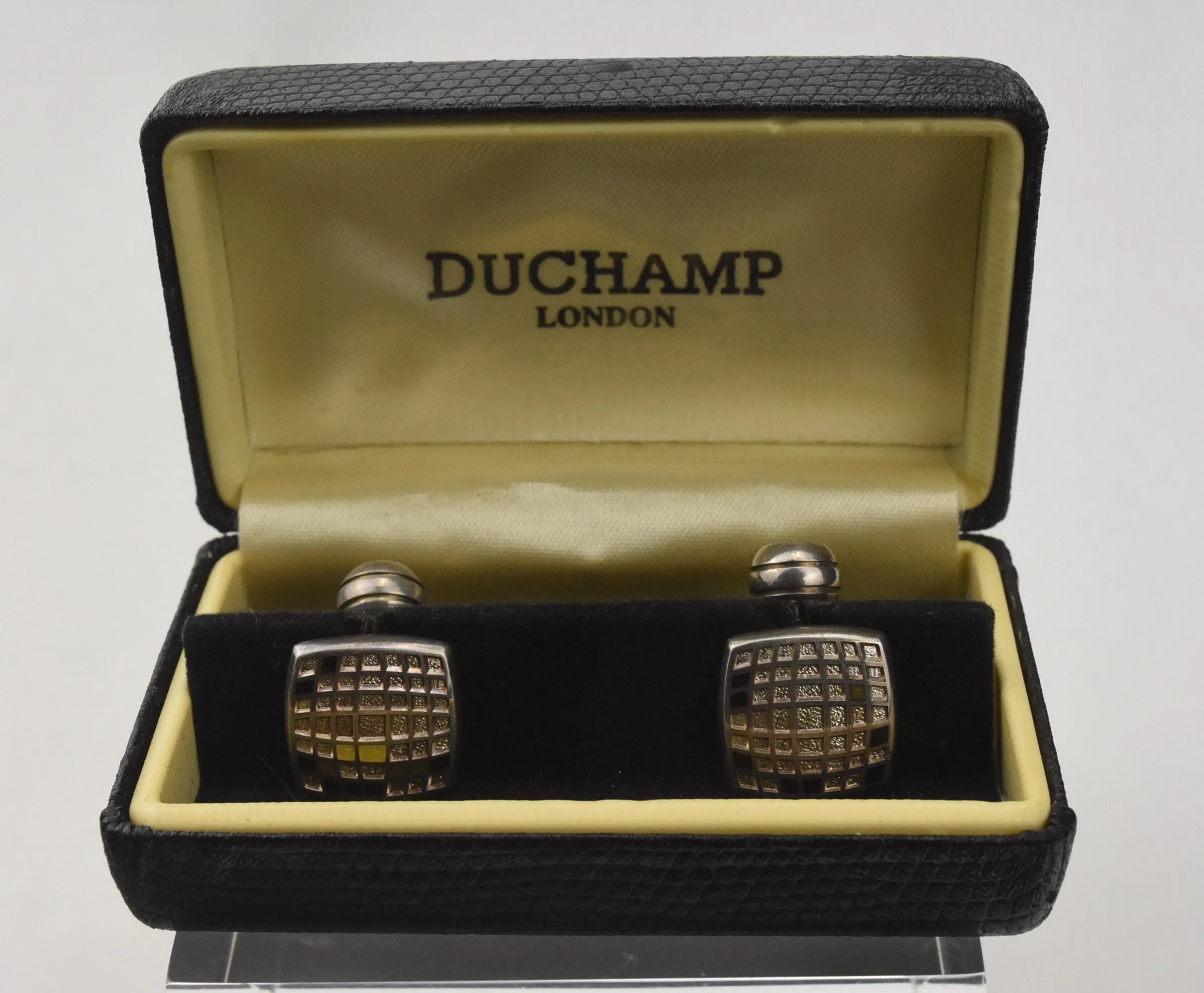 Duchamp - Vintage Sterling Silver Cufflinks in Box