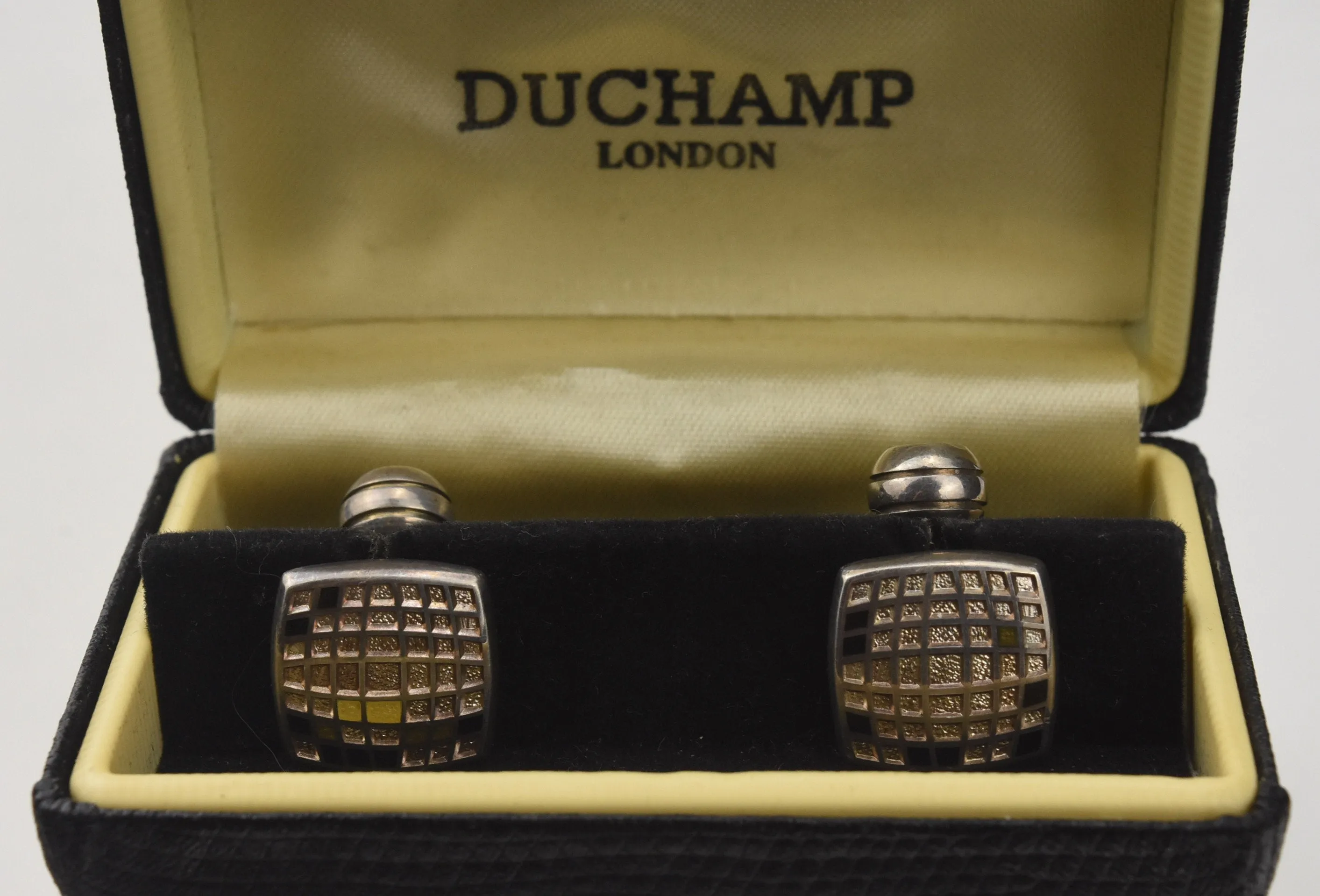 Duchamp - Vintage Sterling Silver Cufflinks in Box