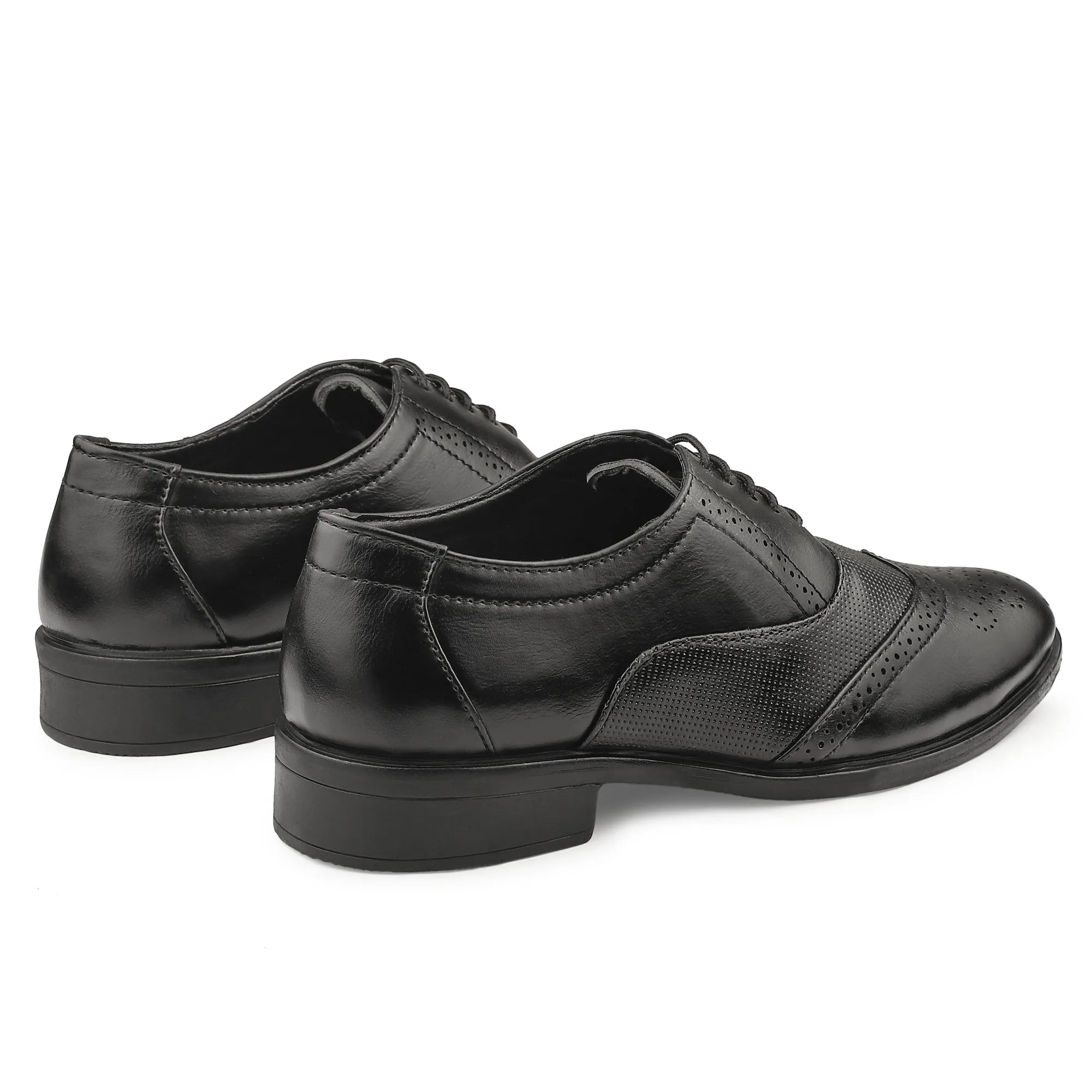 Dusk N Dazzling Black Brogues For Men