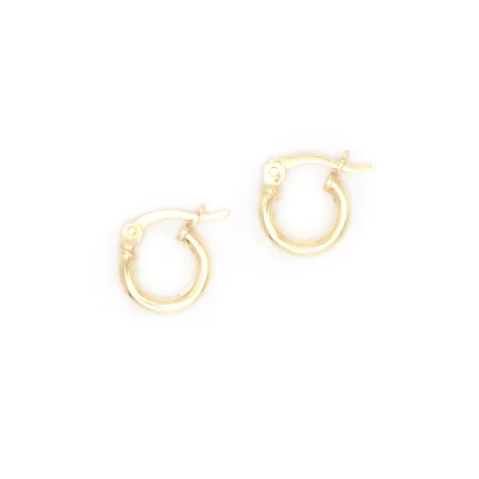 Earring Hoop Gold Vermeil
