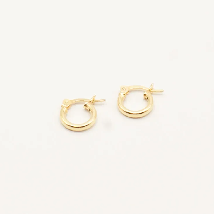 Earring Hoop Gold Vermeil